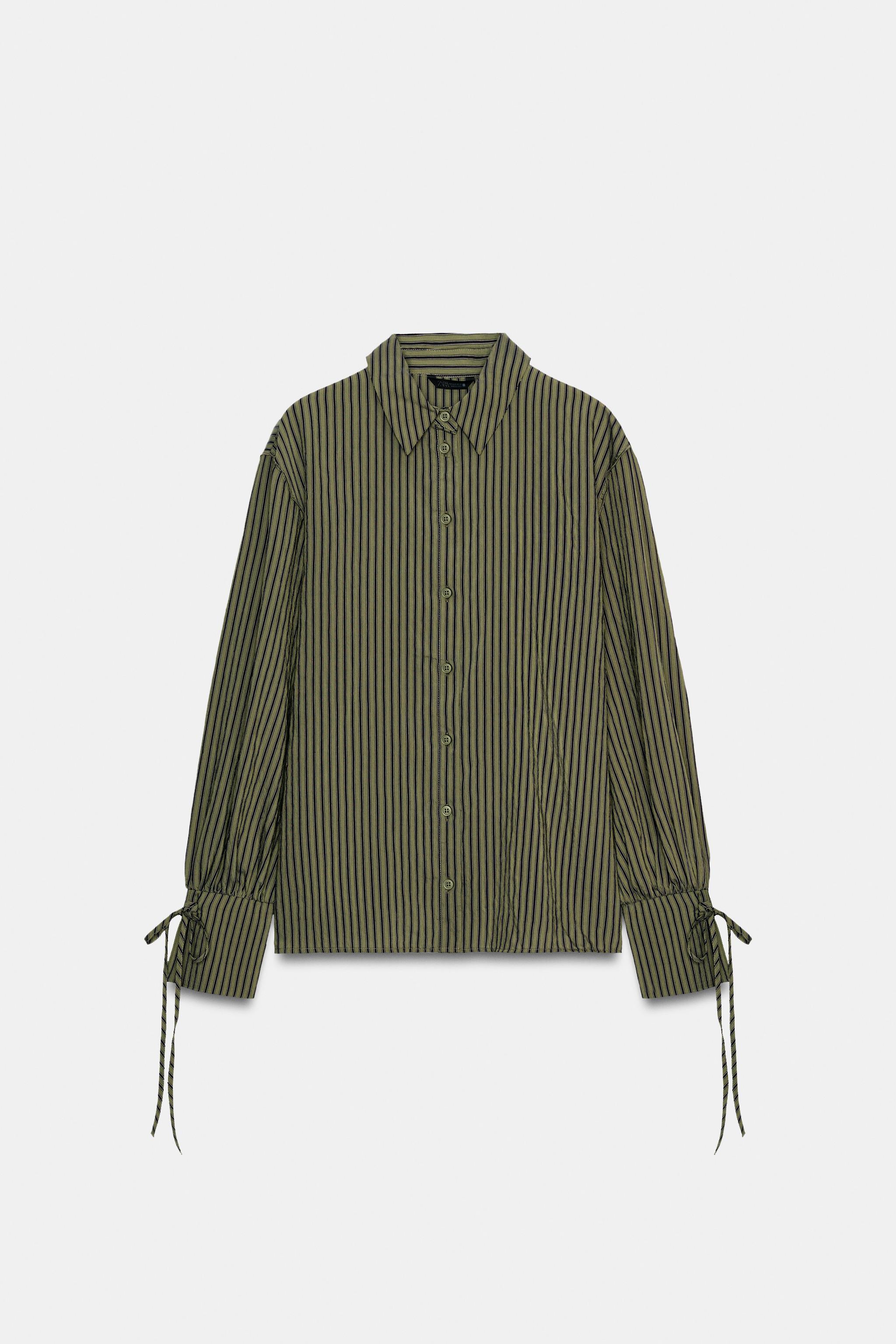 STRIPED SHIRT WITH BOWS